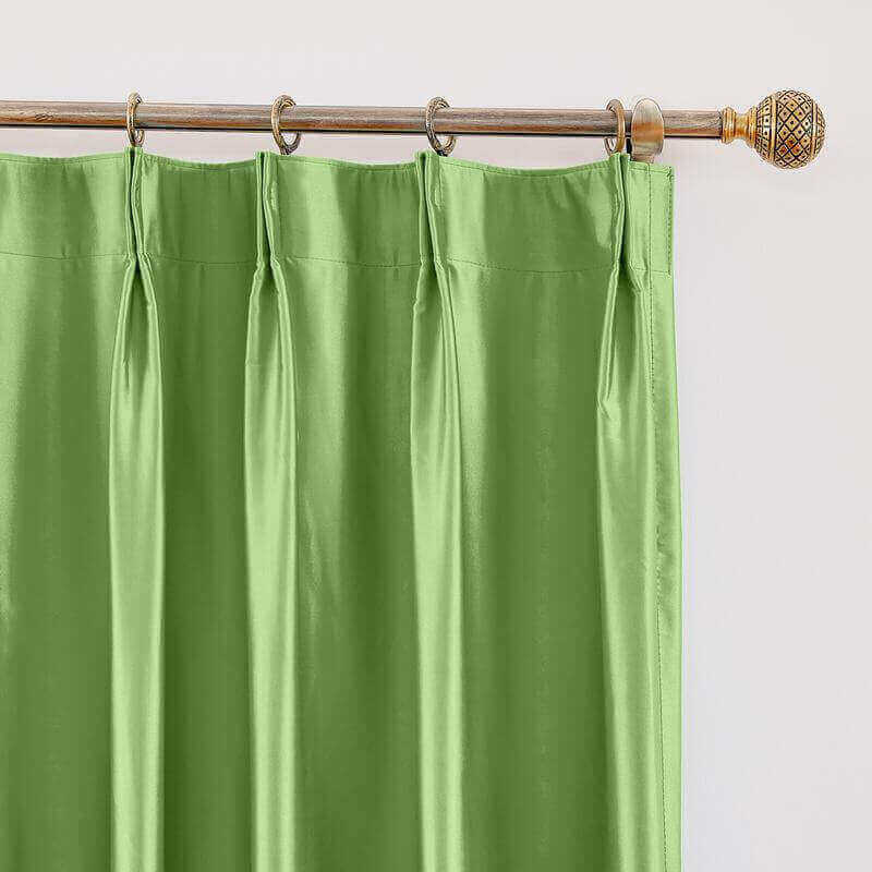 CUSTOM Lao Hang Zhou Green Polyester Cotton Thermal Insulated Curtain