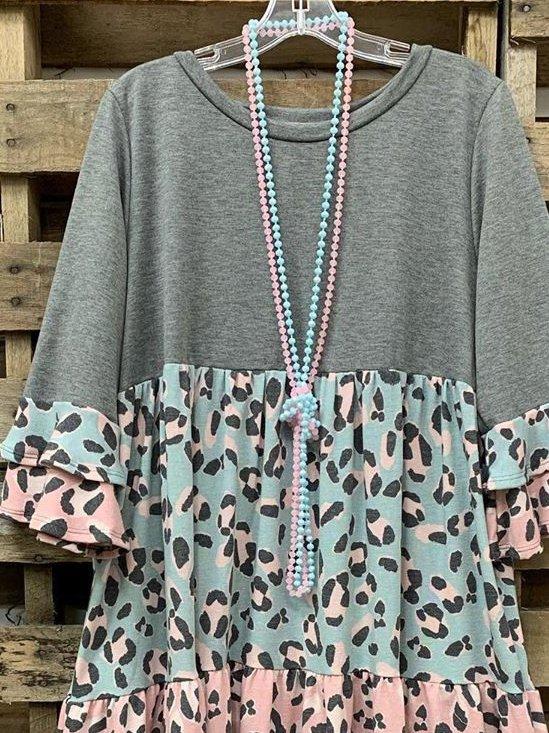 O-Neck Casual Dresses