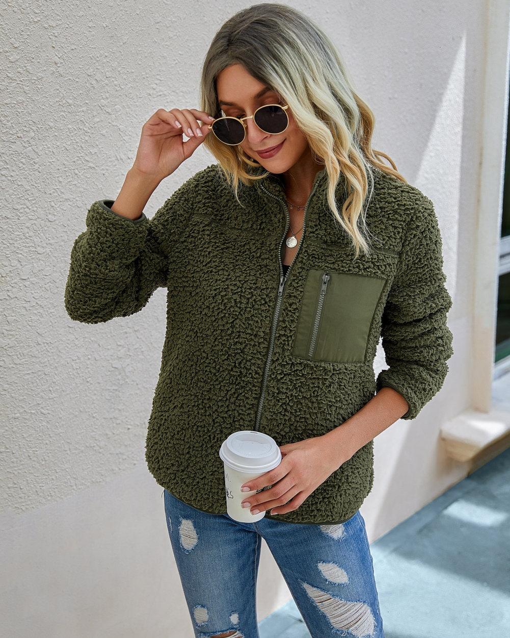 Autumn Fleece Zipper Jersey