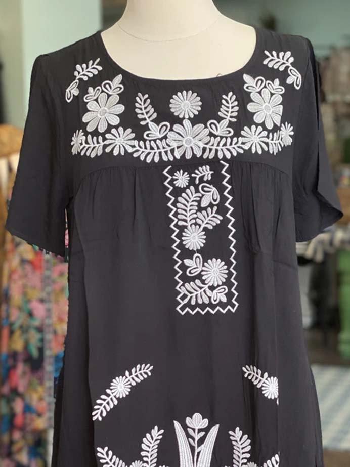 Floral Short Sleeve Casual Dresses