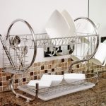 Kitchen Dish Rack Basket Galvanized Household Wash Great Kitchen Sink Dish Drain Drying Rack`