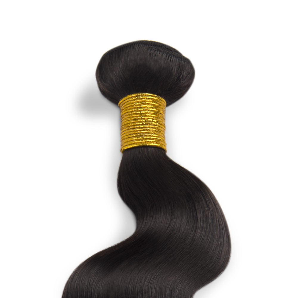 3 Bundles 300g Body Wavy Brazilian Remy Hair #1B Natural Black