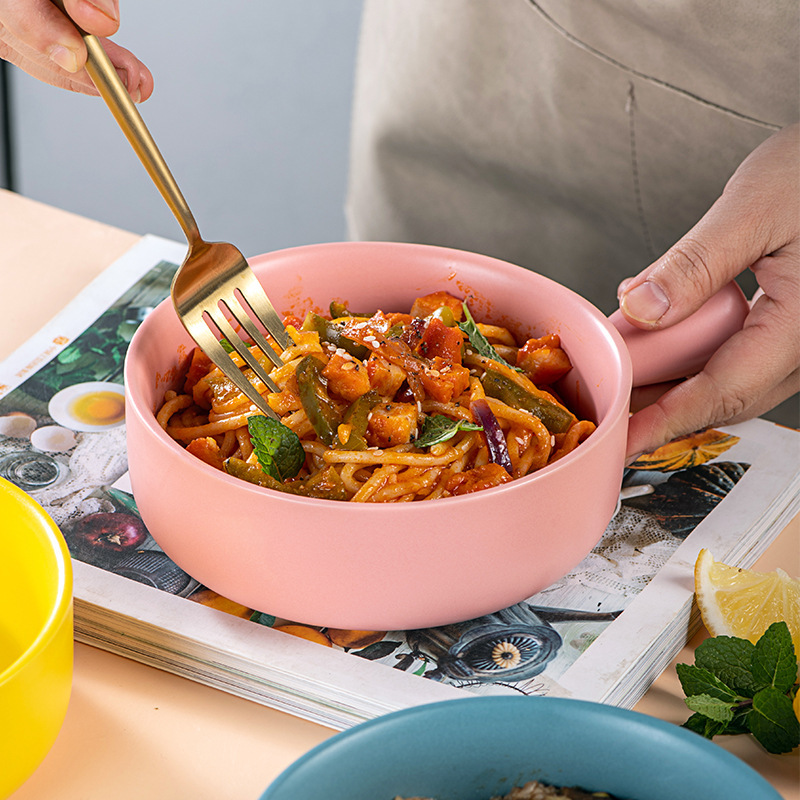 微瑕疵北欧芝士焗饭盘子 陶瓷烤盘 家用披萨盘烤碗烤箱微波炉