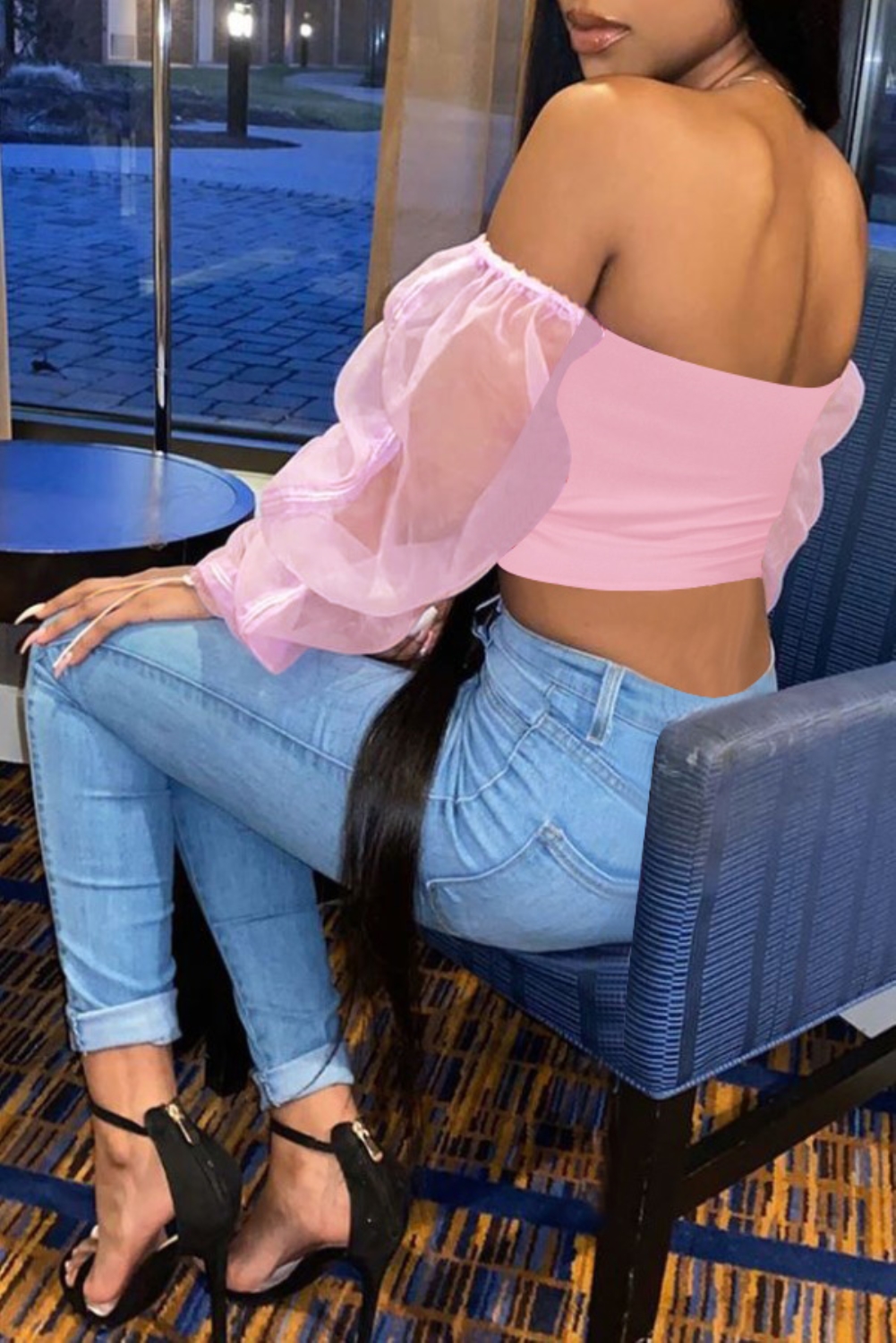 Sexy Strapless Plain Crop Top