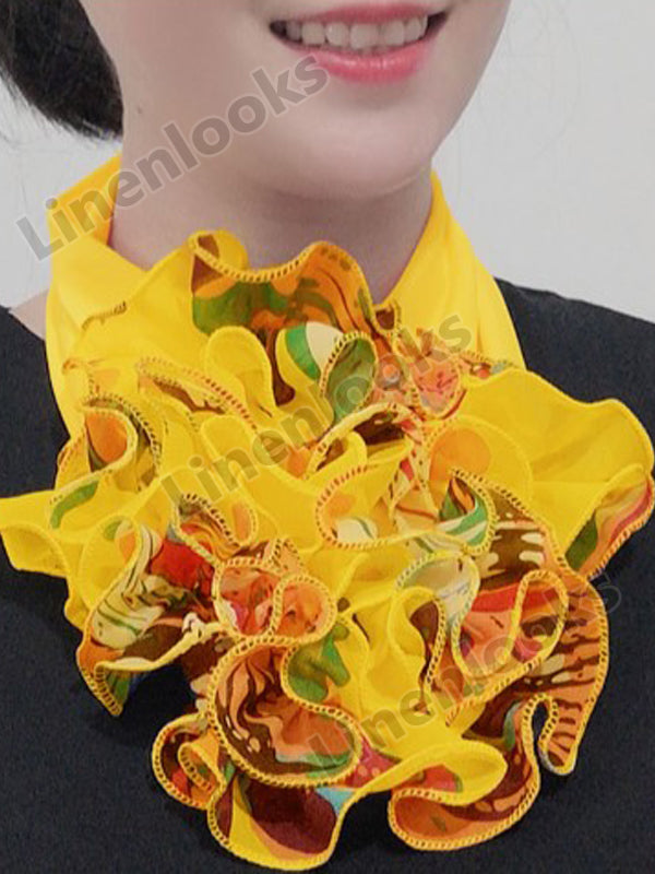 Blue Ombre/tie-Dye Cotton-Blend Casual Paneled Scarves & Shawls