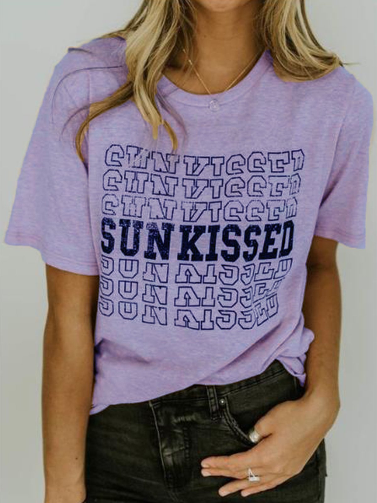 Round Neck Casual Printed Shirts