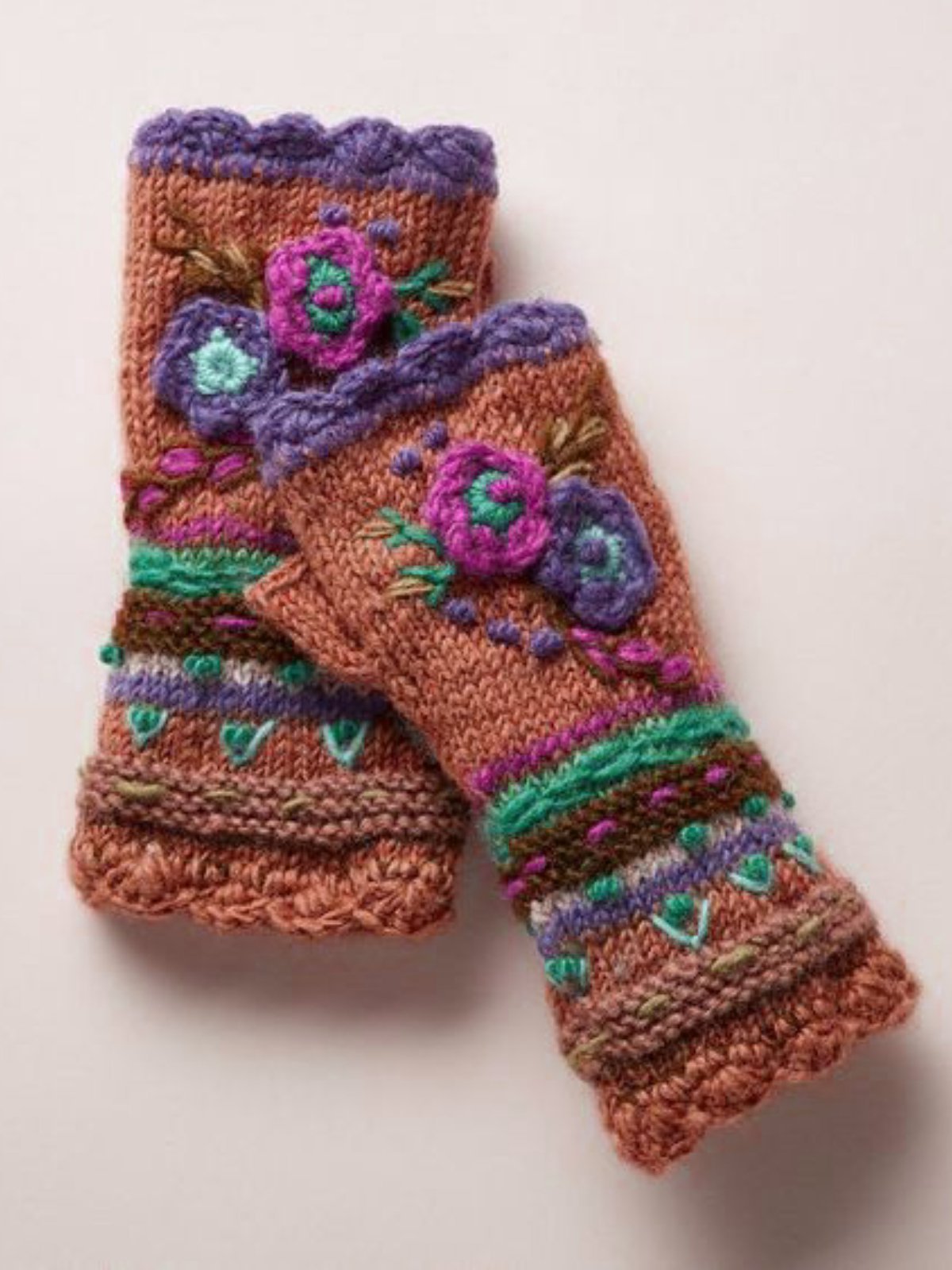Casual Knit Gloves Handwarmers
