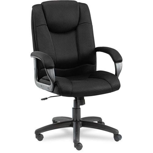 Alera Logan Series Black Mesh High-Back Swivel/Tilt Chair