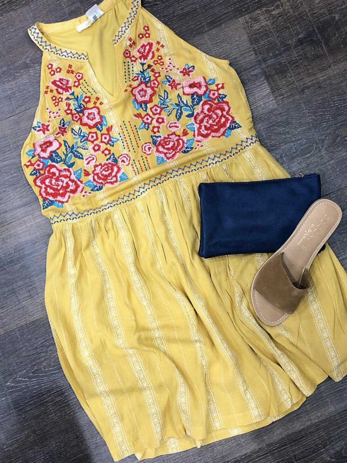 Boho Halter Floral-Print Sleeveless Sweet Dresses