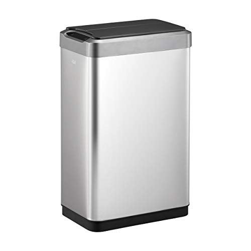 Vertical Motion Sensor Trash Can, Brushed Stainless Steel