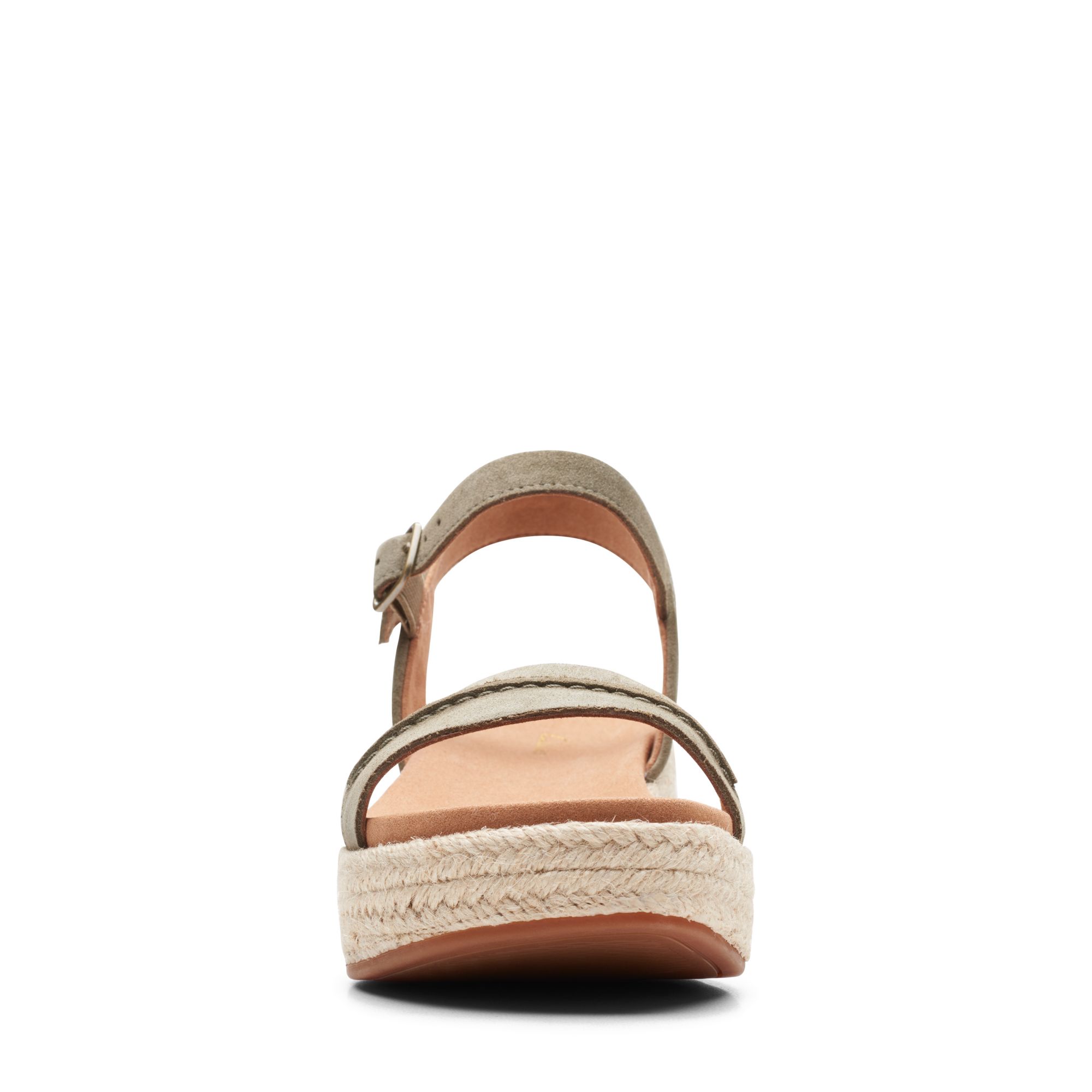 Women Sandals Kimmei Stitch Olive Suede