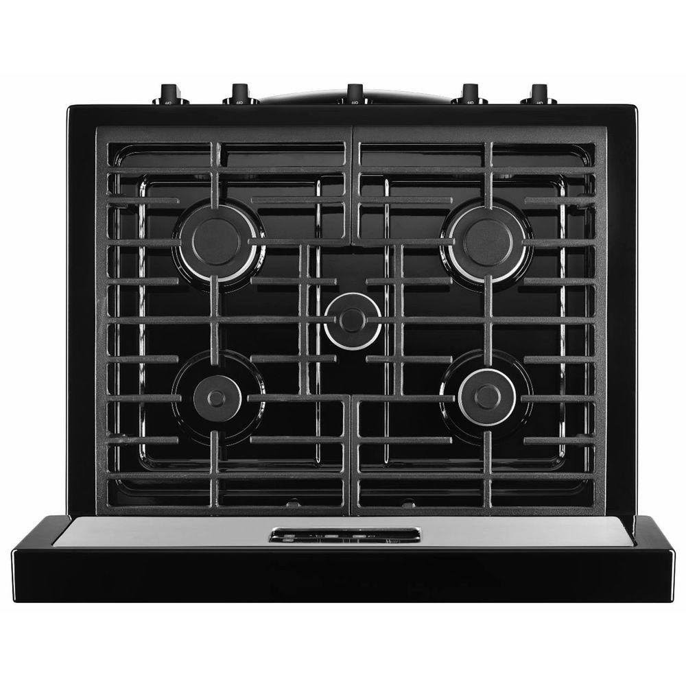 Whirlpool WFG505M0BS Gas Range with Broiler Drawer - Freestanding - 5.1 cu ft - Black/Stainless