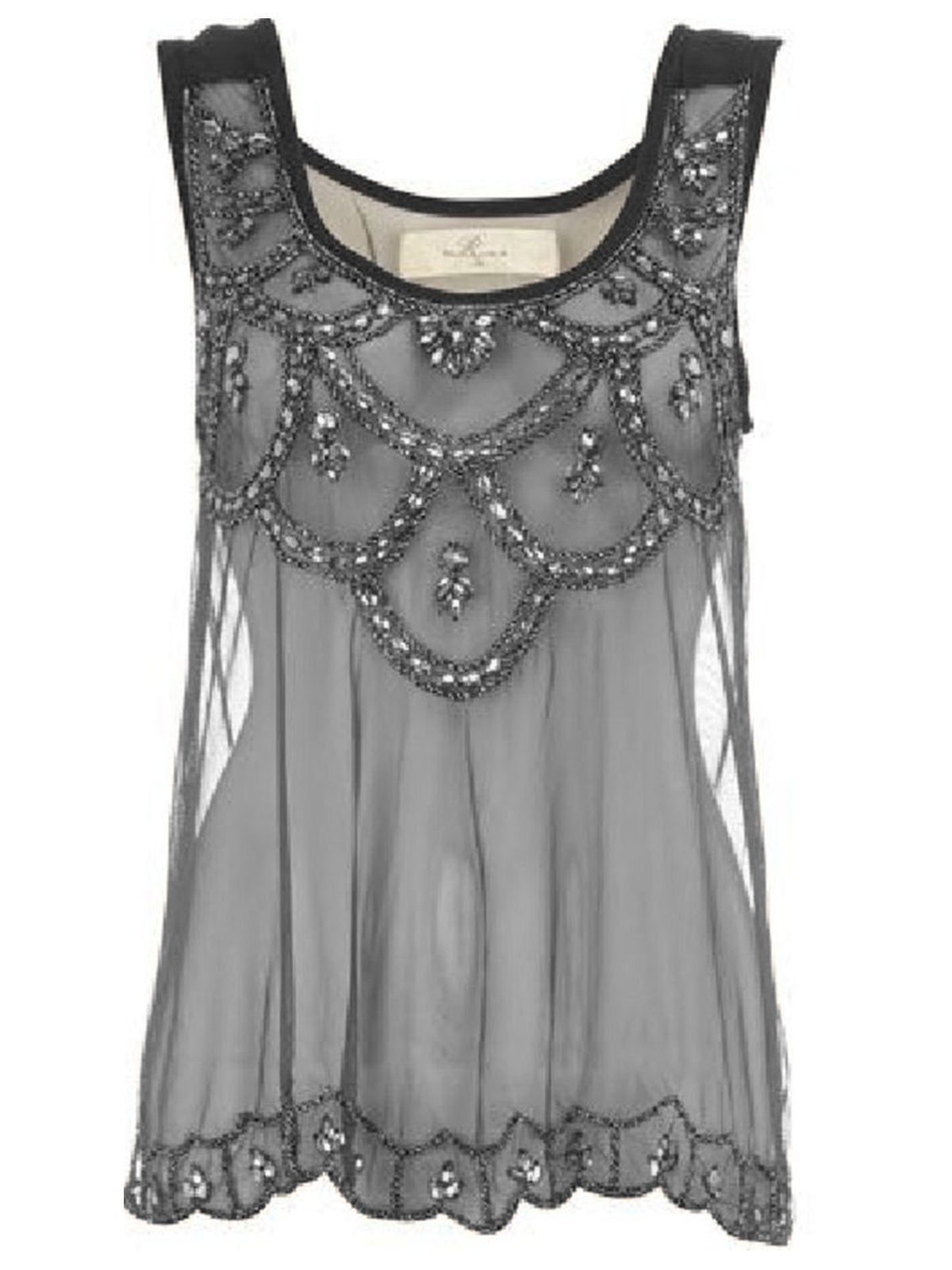 Casual Sleeveless Round Neck Plus Size Tops