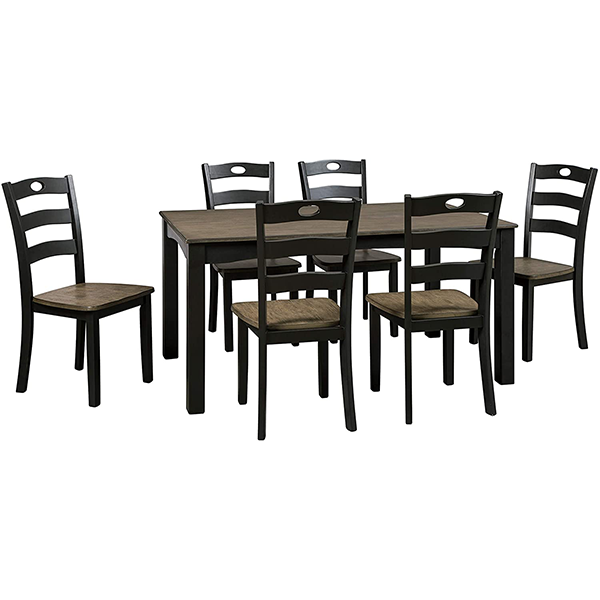 Signature Design by Ashley Froshburg Rustic 7 Piece Dining Set