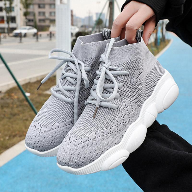Elastic Cloth All Season Platform Sneaker