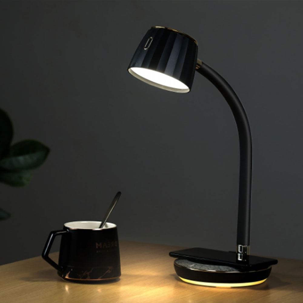 Wireless Charging Office Working Table Lamp For Bedside & Study Night Light