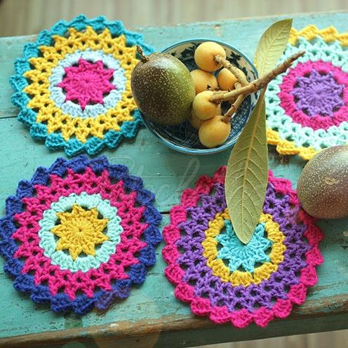 Sunflower Hand Crochet Insulation Mat