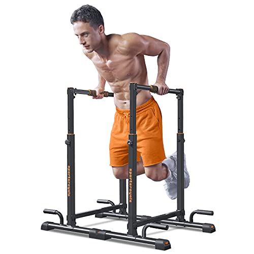 Sportsroyals Dip Bar, Adjustable Parallel Bars for Home Use