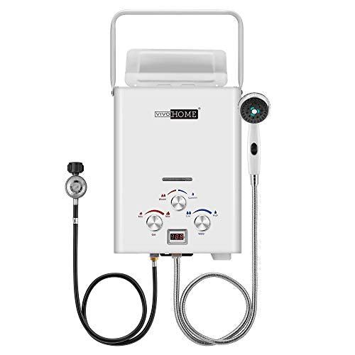 VIVOHOME 1.6GPM 6L Portable Outdoor Propane Gas Tankless Water Heater
