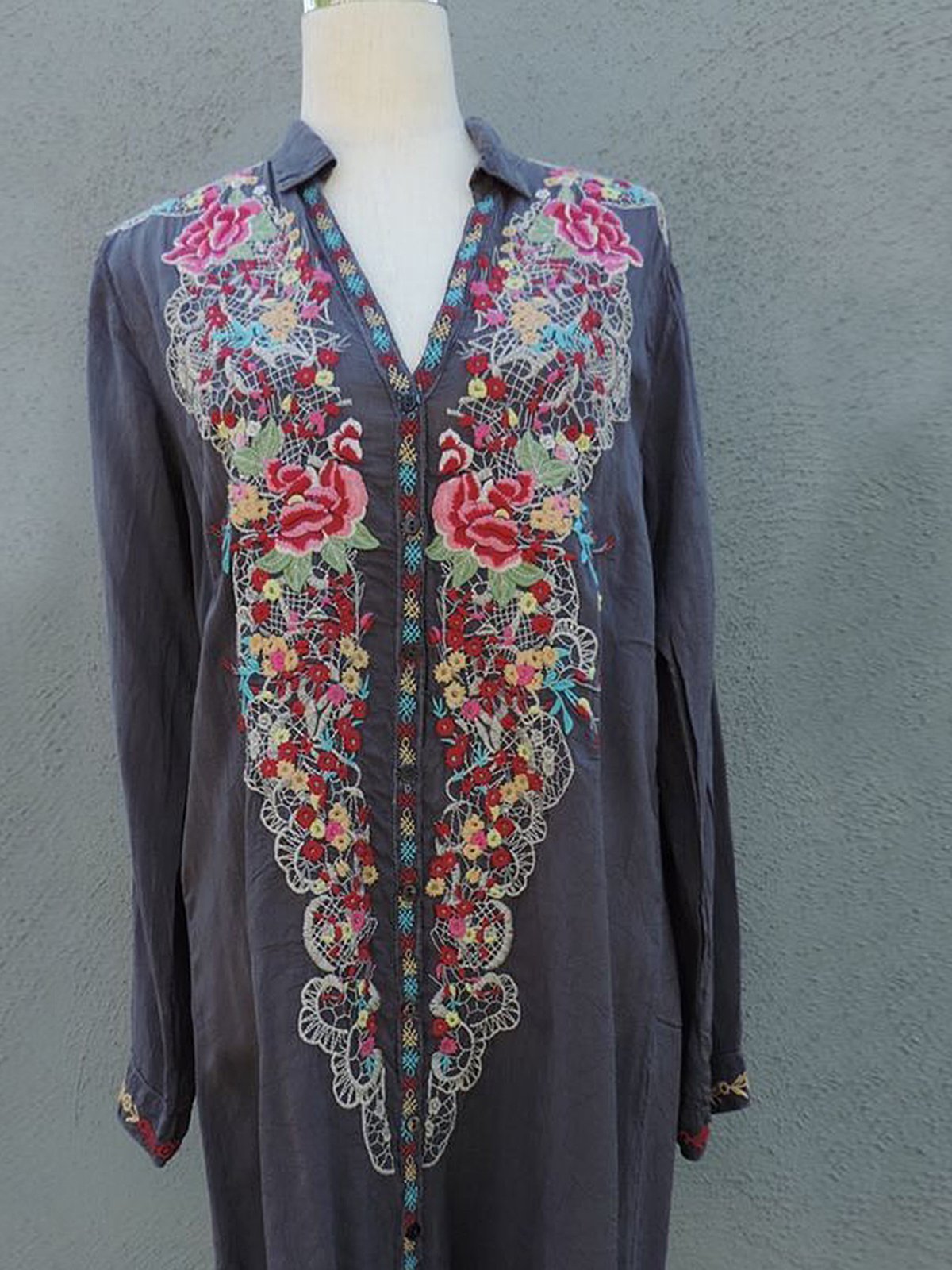 Printed Vintage Long Sleeve Dresses