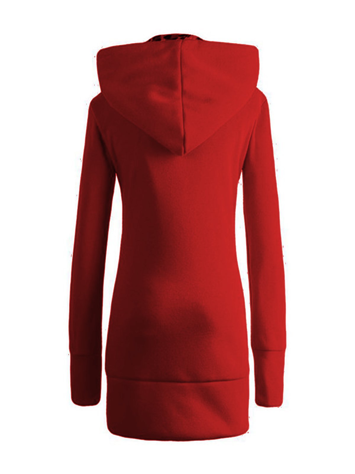 Women Zipper Leopard Print Casual Hoodie Coats