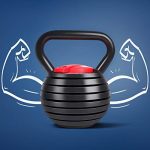 Kettlebell Weight Set, TopMade Cast Iron Adjustable Kettlebell Set Strength Training Exercise 10lb-40lb Kettle Ball