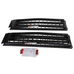 9 ft Folding Aluminum Motorcycle Loading Ramps w/ Pickup Trucks ATV UTV/1200 lbs