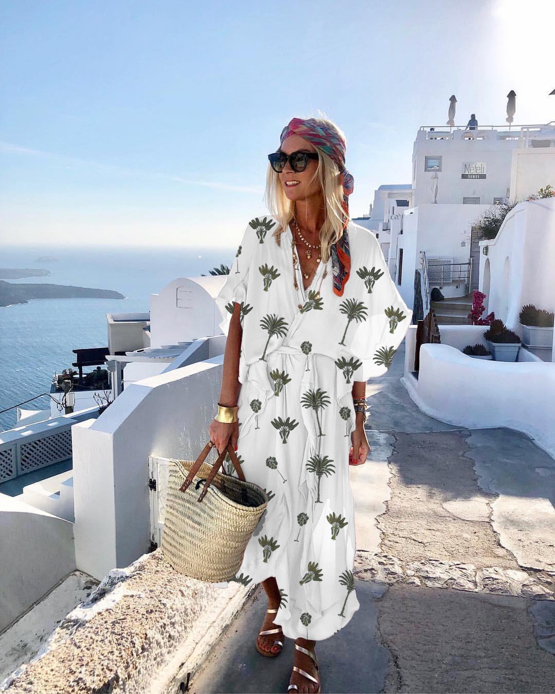 Short Sleeve Boho Dresses