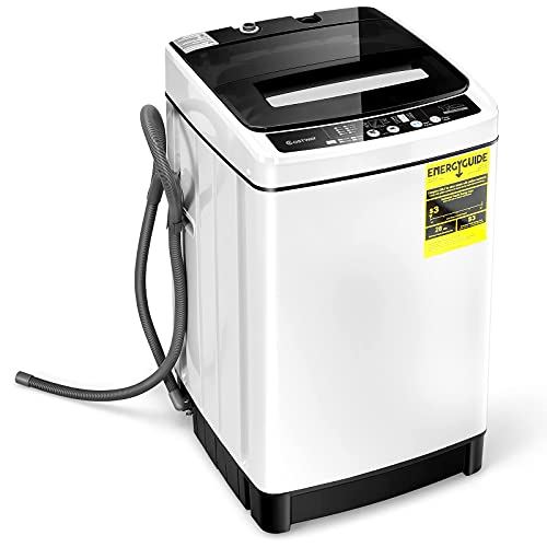 Machine, 11Lbs Capacity Full-automatic Washer with 8 Wash Programs
