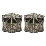 Barronett Blinds Radar Portable Lightweight Pop-Up 2 Person Ground Deer/Turkey Hunting