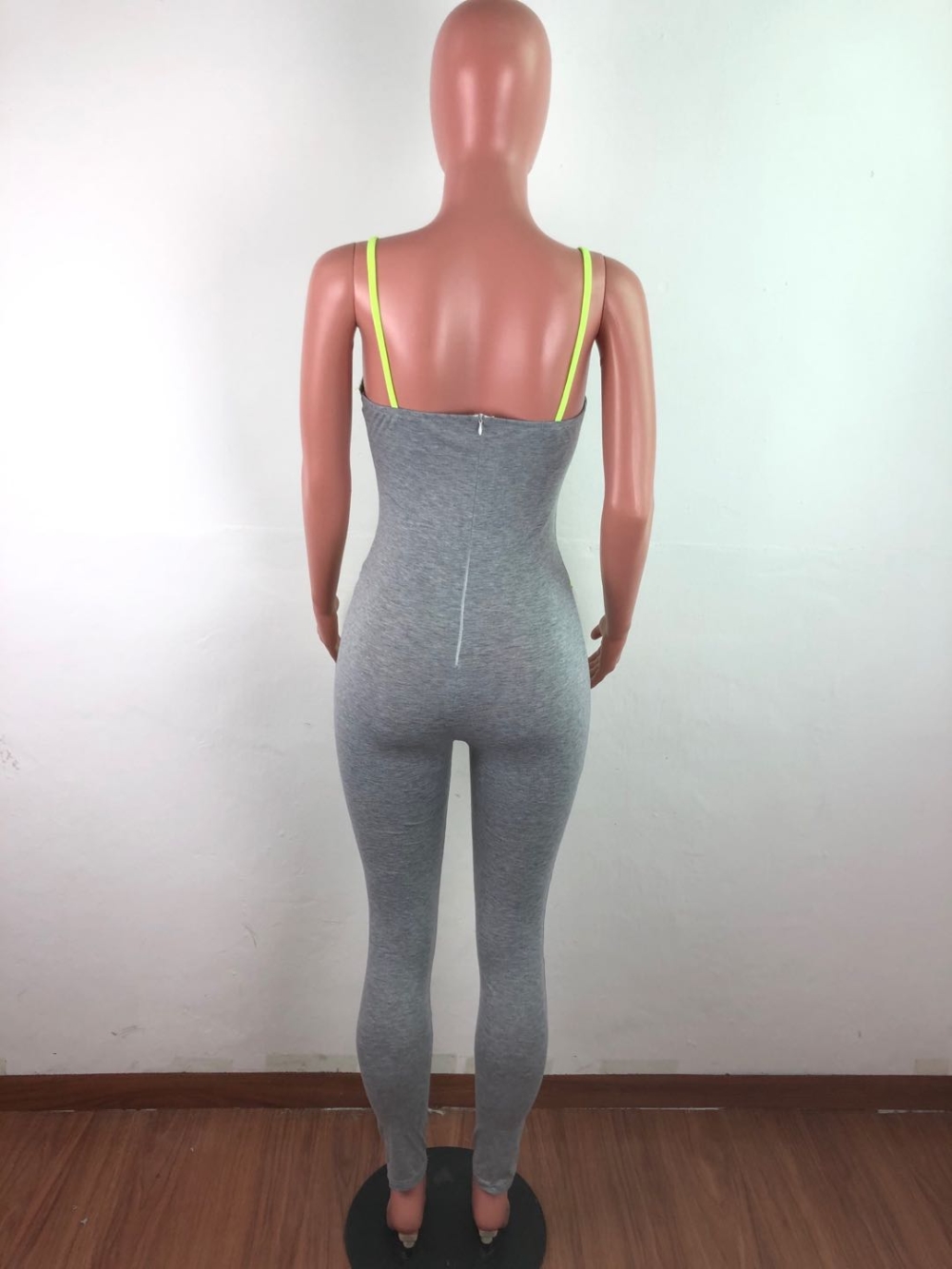 Sexy Push Up Strap Bodycon Jumpsuit