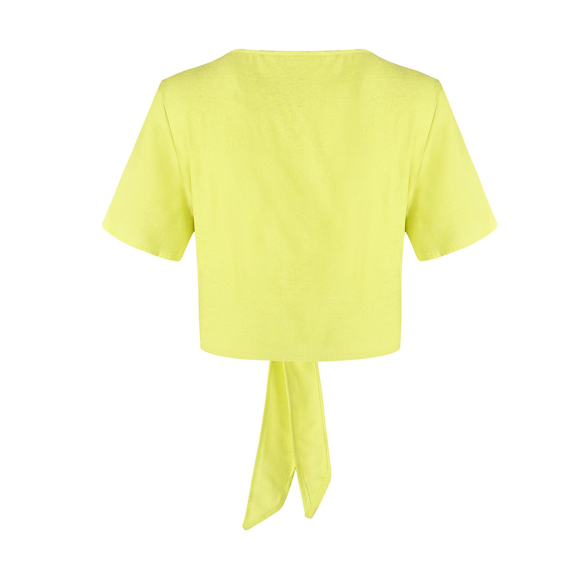 Short Sleeve Tied Up Crop Top