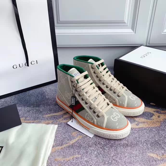 20秋季最新专柜款-古驰Gucci秋季新款1977系列高帮版！超经典好看 休闲运动百搭