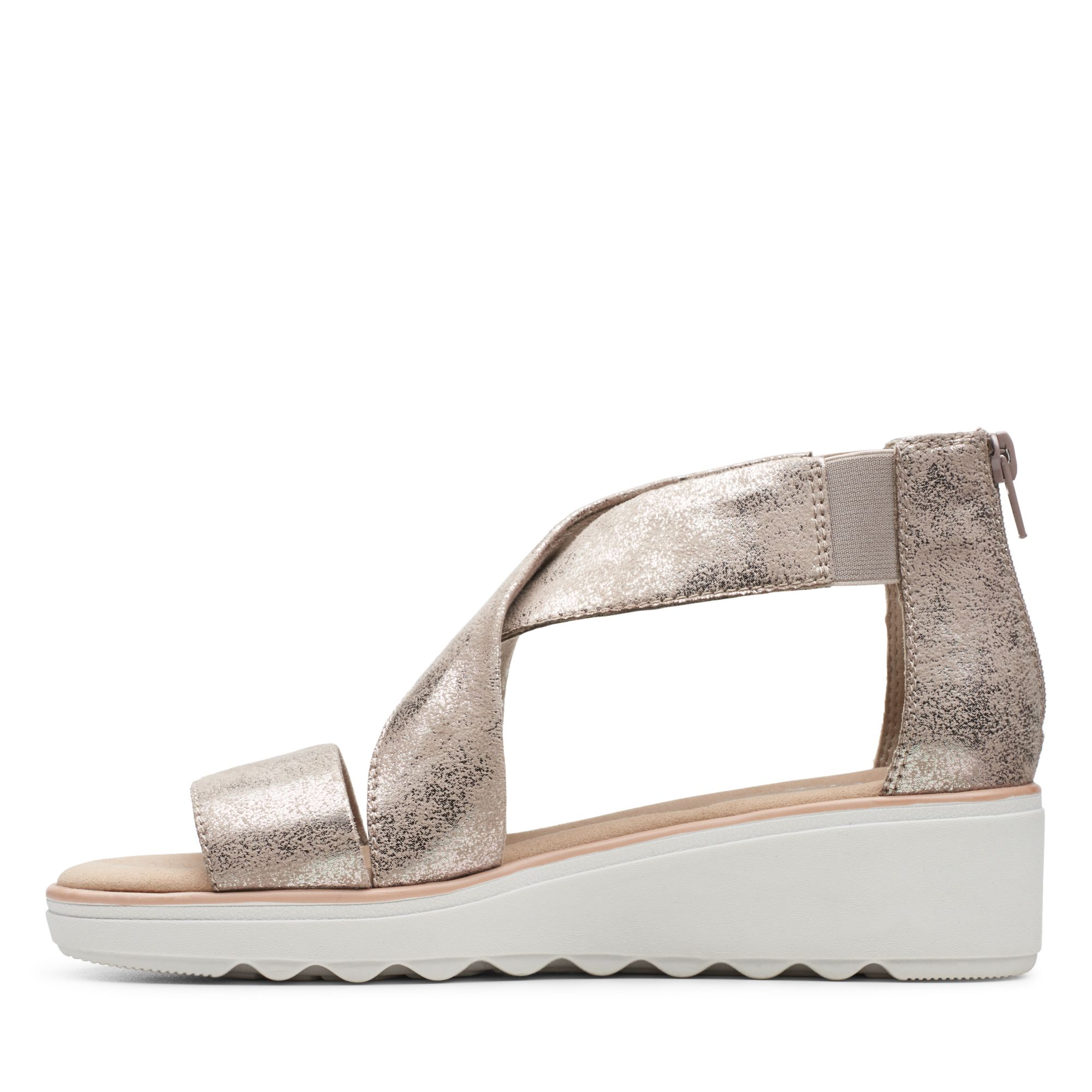 Women Sandals Jillian Rise Pewter Metallic