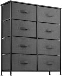 8 Drawer Dresser Organizer Fabric Storage Chest for Bedroom