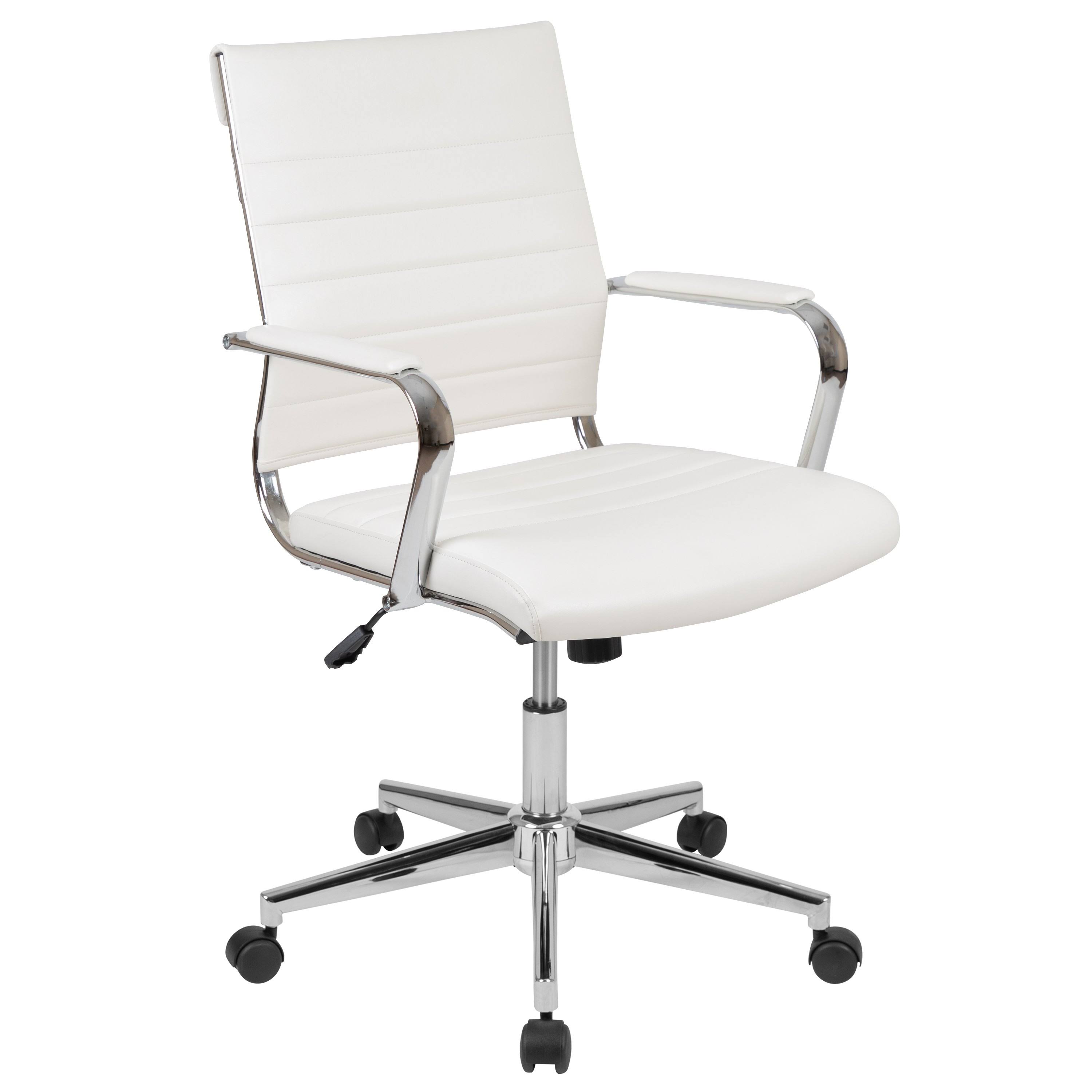 White LeatherSoft Office Chair