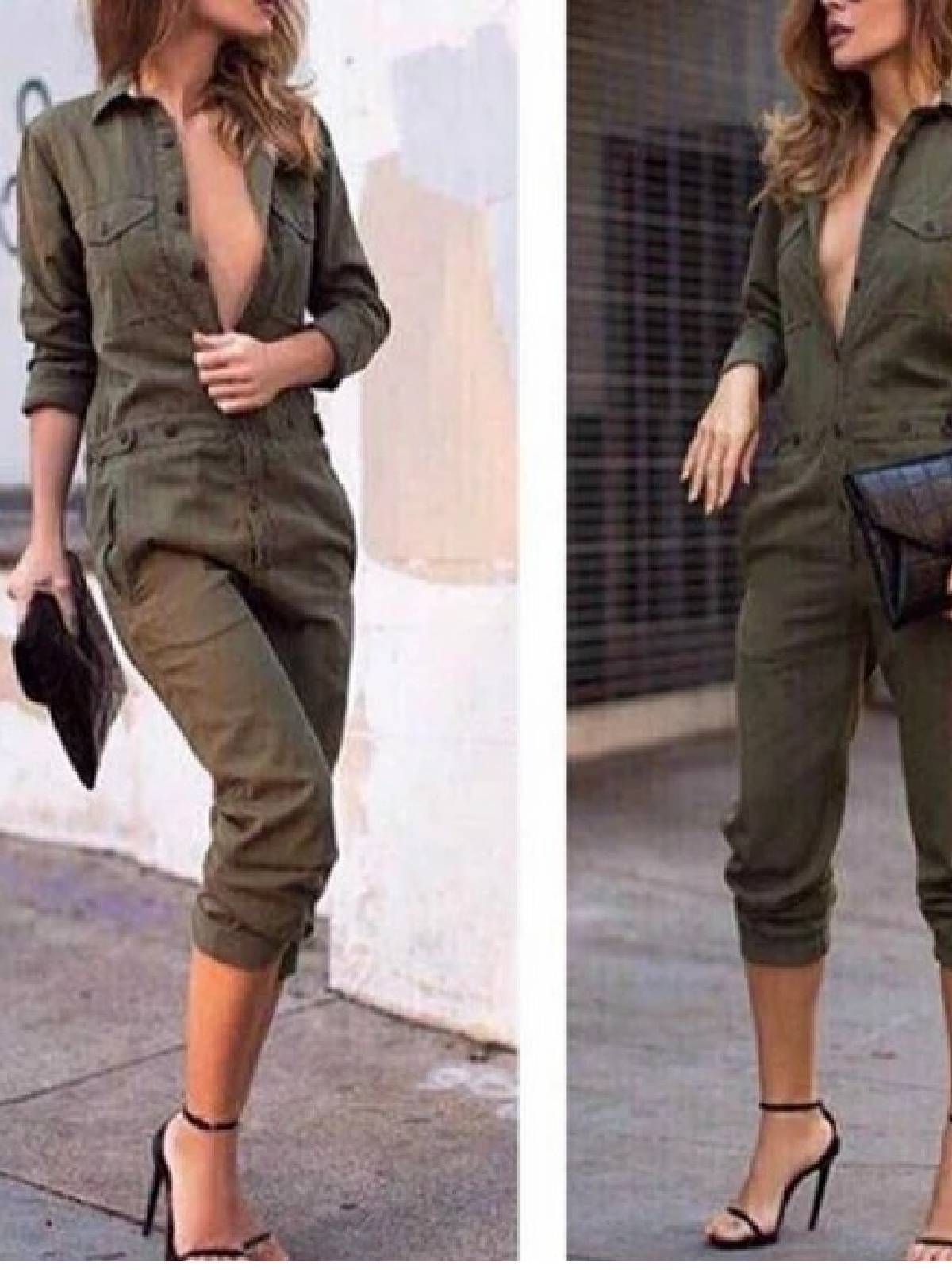 Cotton Stripes Sleeveless Basic Crew Neck Jumpsuits Romper