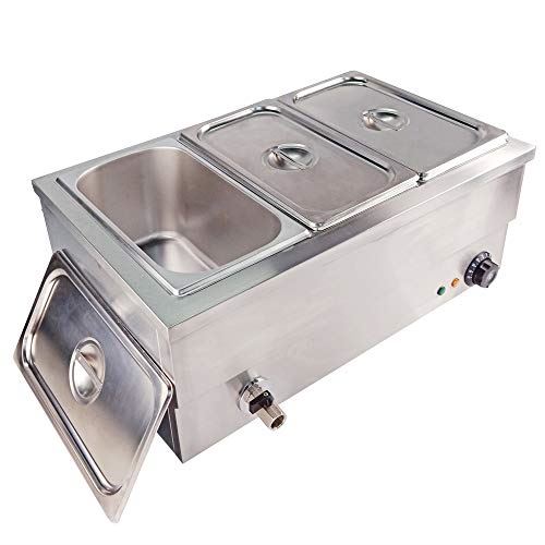 Food Warmer Buffet Warmer Steam Table Countertop Stainless Steel Electric Container