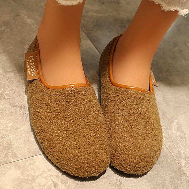 Women's Soft Round Toe Flat Casual Pregnant Winter Plus Size Shoes