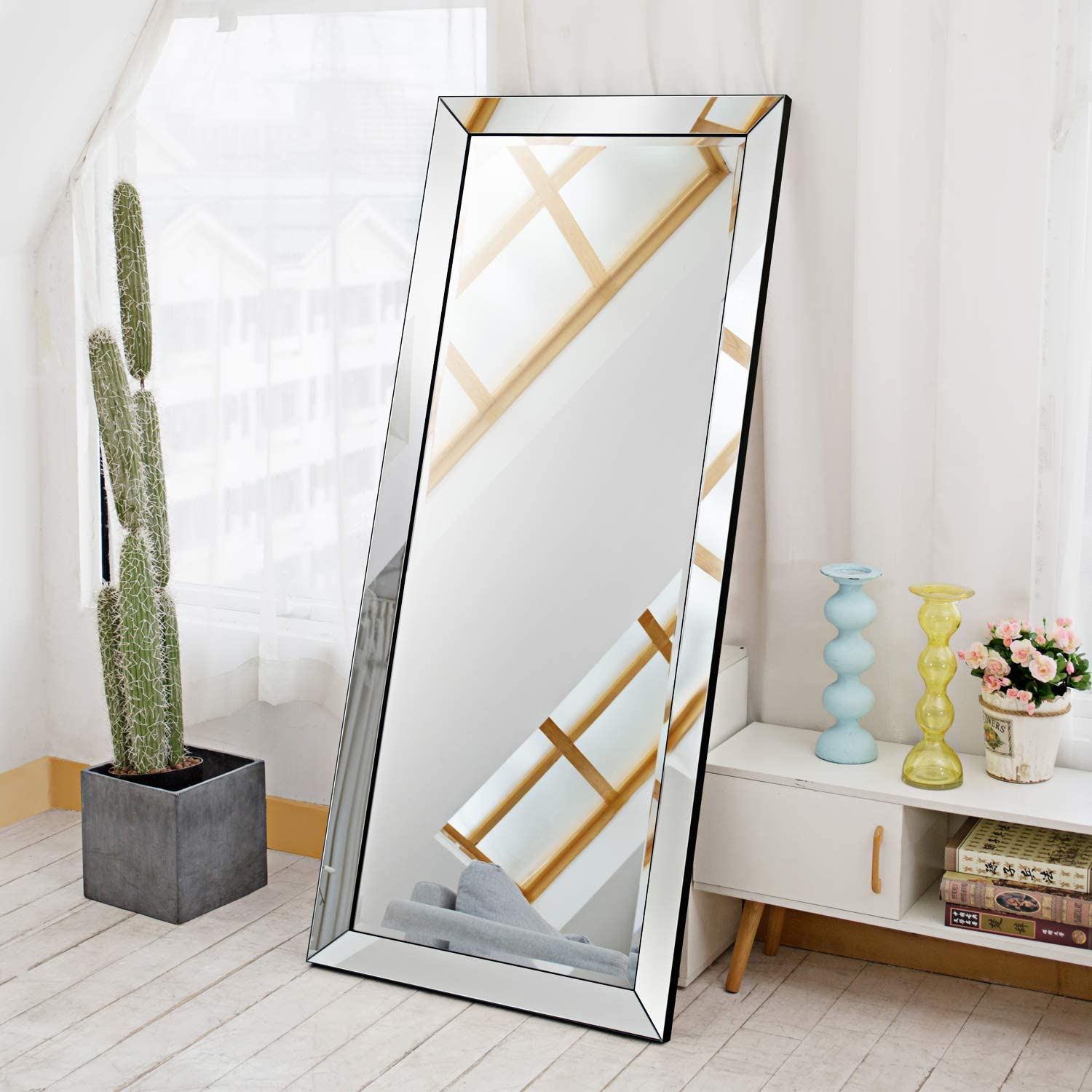 70���x30��� Large Floor Mirror Full Length Standing or Wall