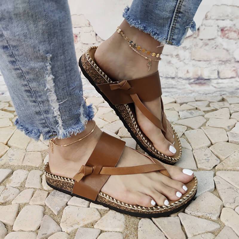 Women Casual Summer Daily Comfy Slip On Sandals