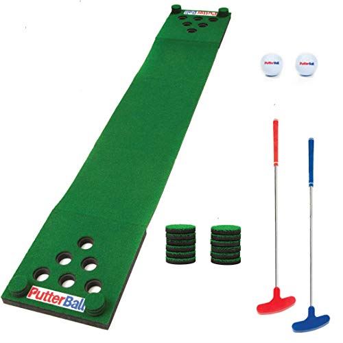 PutterBall Golf Pong Game Set The Original �C Includes 2 Putters, 2 Golf Balls for Backyard