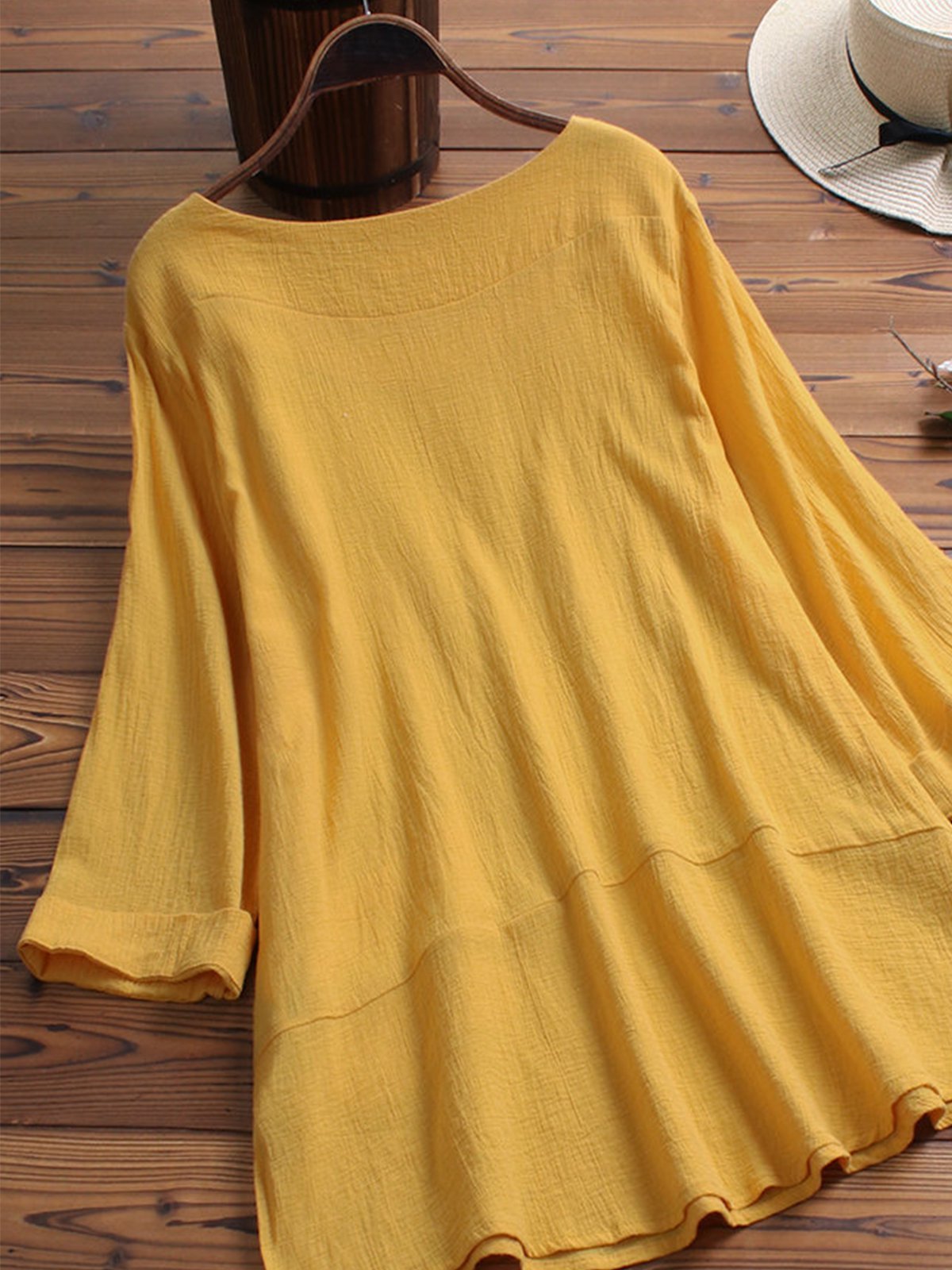 Sweet Round Neck Shirts & Tops