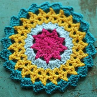 Sunflower Hand Crochet Insulation Mat
