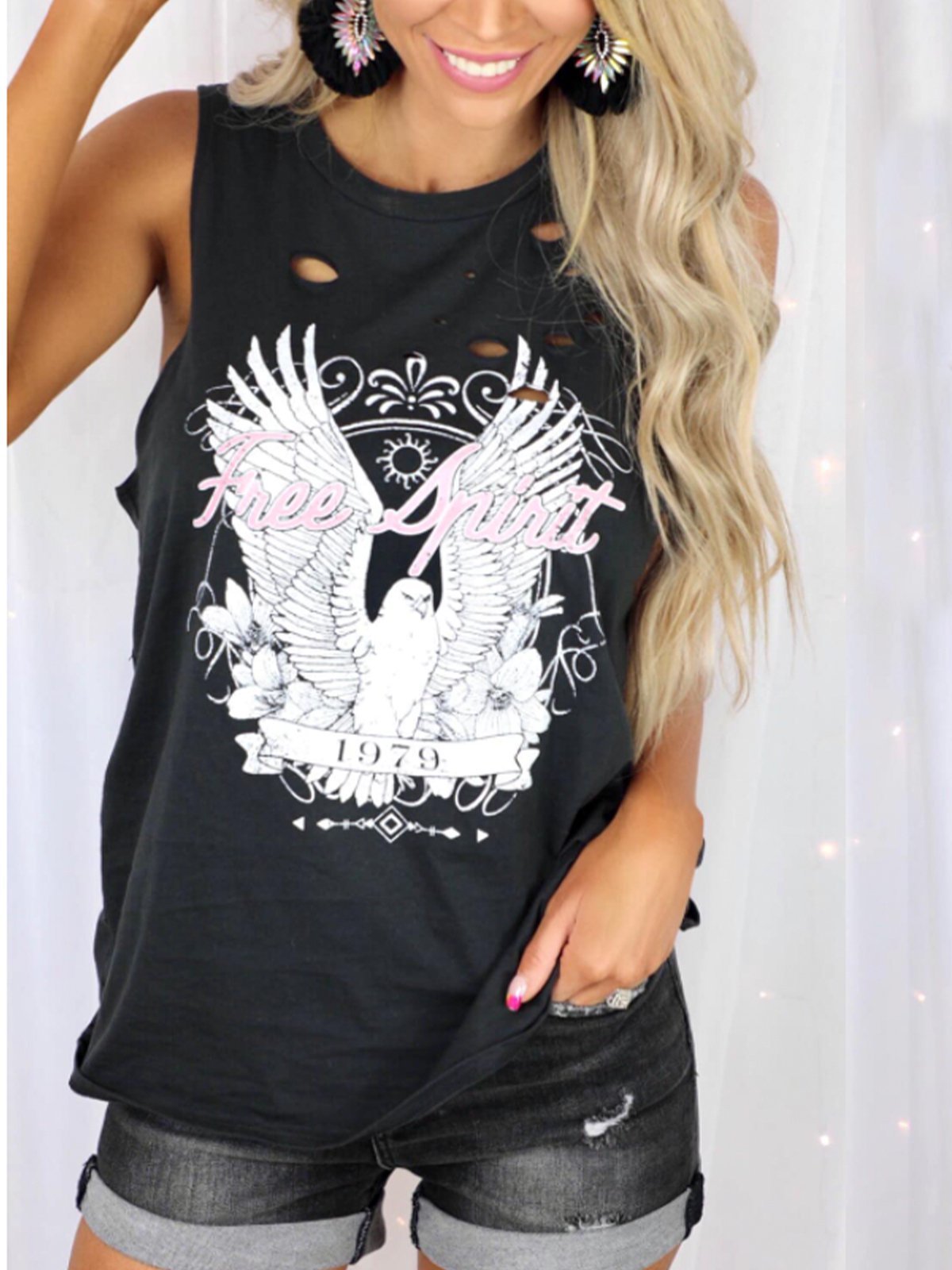 Jersey Cold Shoulder Tanks