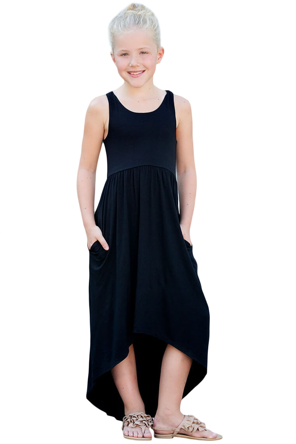 Black Happy Together Kid Dress