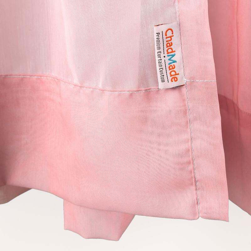 3 Inches Rod Pocket Gradient Ombre Sheer Curtain with 1 Inch Flange Tulle Gradual Sheer Drape HANNA