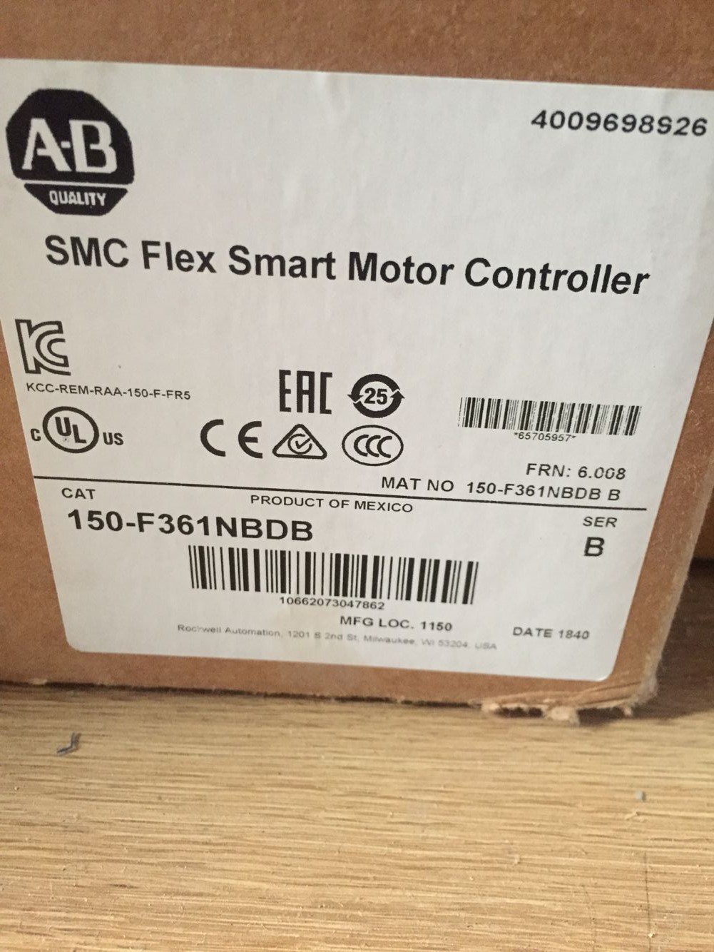 150-F361NBDB Allen Bradley Original New factory Sealed Motor