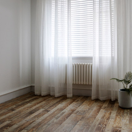 Fireproof Flame Retardant Sheer White Curtain REGAL