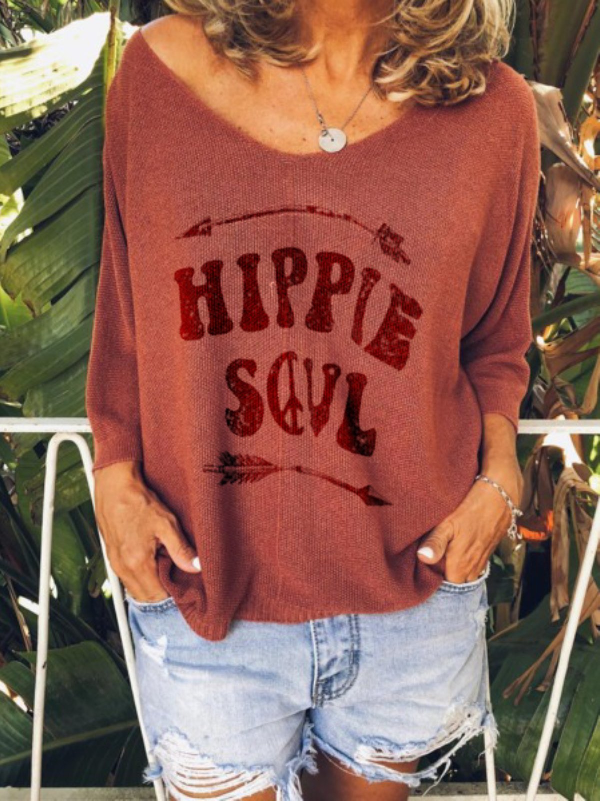 Women Casual Tops Tunic Blouse Shirt Sweater